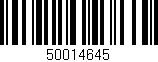 Código de barras (EAN, GTIN, SKU, ISBN): '50014645'