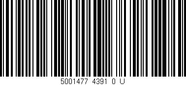 Código de barras (EAN, GTIN, SKU, ISBN): '5001477_4391_0_U'