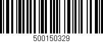 Código de barras (EAN, GTIN, SKU, ISBN): '500150329'