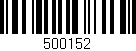Código de barras (EAN, GTIN, SKU, ISBN): '500152'