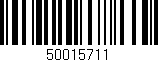 Código de barras (EAN, GTIN, SKU, ISBN): '50015711'