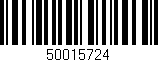 Código de barras (EAN, GTIN, SKU, ISBN): '50015724'