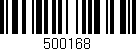Código de barras (EAN, GTIN, SKU, ISBN): '500168'