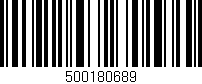 Código de barras (EAN, GTIN, SKU, ISBN): '500180689'