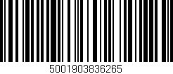 Código de barras (EAN, GTIN, SKU, ISBN): '5001903836265'