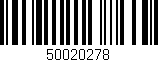 Código de barras (EAN, GTIN, SKU, ISBN): '50020278'