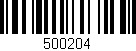 Código de barras (EAN, GTIN, SKU, ISBN): '500204'