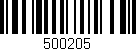 Código de barras (EAN, GTIN, SKU, ISBN): '500205'