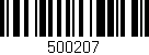 Código de barras (EAN, GTIN, SKU, ISBN): '500207'