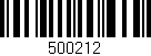 Código de barras (EAN, GTIN, SKU, ISBN): '500212'