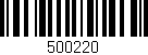 Código de barras (EAN, GTIN, SKU, ISBN): '500220'