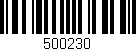 Código de barras (EAN, GTIN, SKU, ISBN): '500230'
