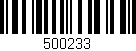 Código de barras (EAN, GTIN, SKU, ISBN): '500233'
