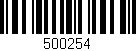 Código de barras (EAN, GTIN, SKU, ISBN): '500254'