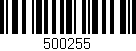 Código de barras (EAN, GTIN, SKU, ISBN): '500255'