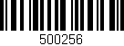 Código de barras (EAN, GTIN, SKU, ISBN): '500256'