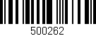 Código de barras (EAN, GTIN, SKU, ISBN): '500262'