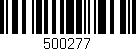 Código de barras (EAN, GTIN, SKU, ISBN): '500277'
