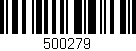 Código de barras (EAN, GTIN, SKU, ISBN): '500279'