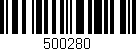 Código de barras (EAN, GTIN, SKU, ISBN): '500280'