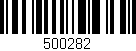 Código de barras (EAN, GTIN, SKU, ISBN): '500282'