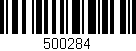 Código de barras (EAN, GTIN, SKU, ISBN): '500284'
