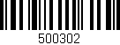 Código de barras (EAN, GTIN, SKU, ISBN): '500302'
