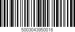 Código de barras (EAN, GTIN, SKU, ISBN): '5003043950016'
