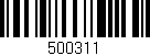 Código de barras (EAN, GTIN, SKU, ISBN): '500311'