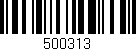 Código de barras (EAN, GTIN, SKU, ISBN): '500313'