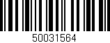 Código de barras (EAN, GTIN, SKU, ISBN): '50031564'