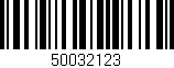 Código de barras (EAN, GTIN, SKU, ISBN): '50032123'