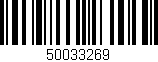 Código de barras (EAN, GTIN, SKU, ISBN): '50033269'