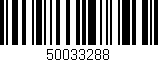 Código de barras (EAN, GTIN, SKU, ISBN): '50033288'