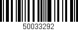 Código de barras (EAN, GTIN, SKU, ISBN): '50033292'