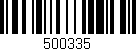 Código de barras (EAN, GTIN, SKU, ISBN): '500335'