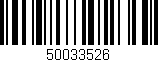 Código de barras (EAN, GTIN, SKU, ISBN): '50033526'