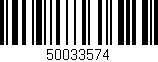 Código de barras (EAN, GTIN, SKU, ISBN): '50033574'