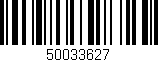 Código de barras (EAN, GTIN, SKU, ISBN): '50033627'