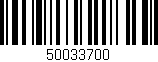 Código de barras (EAN, GTIN, SKU, ISBN): '50033700'