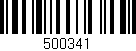 Código de barras (EAN, GTIN, SKU, ISBN): '500341'