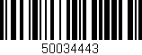 Código de barras (EAN, GTIN, SKU, ISBN): '50034443'