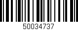 Código de barras (EAN, GTIN, SKU, ISBN): '50034737'