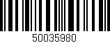 Código de barras (EAN, GTIN, SKU, ISBN): '50035980'