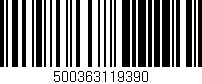 Código de barras (EAN, GTIN, SKU, ISBN): '500363119390'