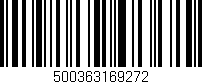 Código de barras (EAN, GTIN, SKU, ISBN): '500363169272'