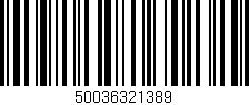 Código de barras (EAN, GTIN, SKU, ISBN): '50036321389'
