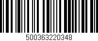 Código de barras (EAN, GTIN, SKU, ISBN): '500363220348'