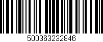 Código de barras (EAN, GTIN, SKU, ISBN): '500363232846'