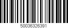 Código de barras (EAN, GTIN, SKU, ISBN): '50036326391'